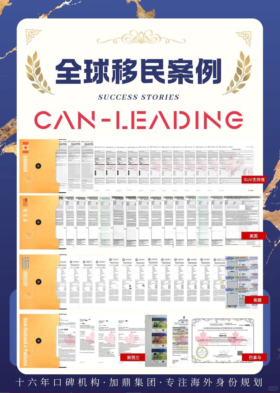 加鼎集团全球移民成功案例总览